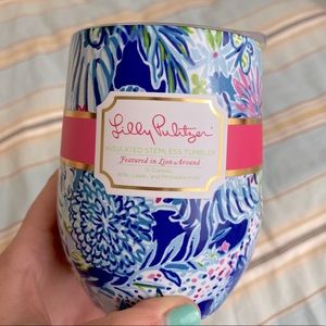 Lilly Pulitzer to go wine glass